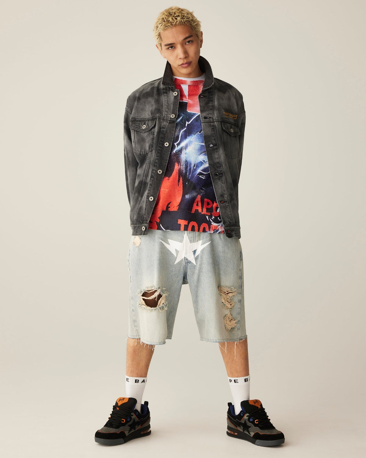 Overprint Relax Fit Crewneck Sweatshirt