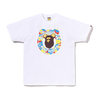 BAPE X MEDICOM TOY 30TH ANNIV 비지 워크 티셔츠(M) WHITE