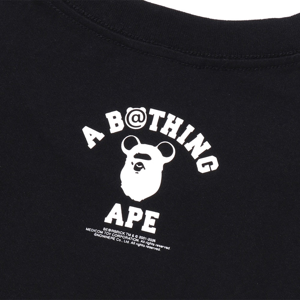 BAPE X MEDICOM TOY 30TH ANNIV 콜리지 마일로 티셔츠(M) BLACK