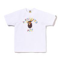 BAPE X MEDICOM TOY 30TH ANNIV 콜리지 마일로 티셔츠(M) WHITE