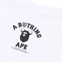 BAPE X MEDICOM TOY 30TH ANNIV 콜리지 마일로 티셔츠(M) WHITE