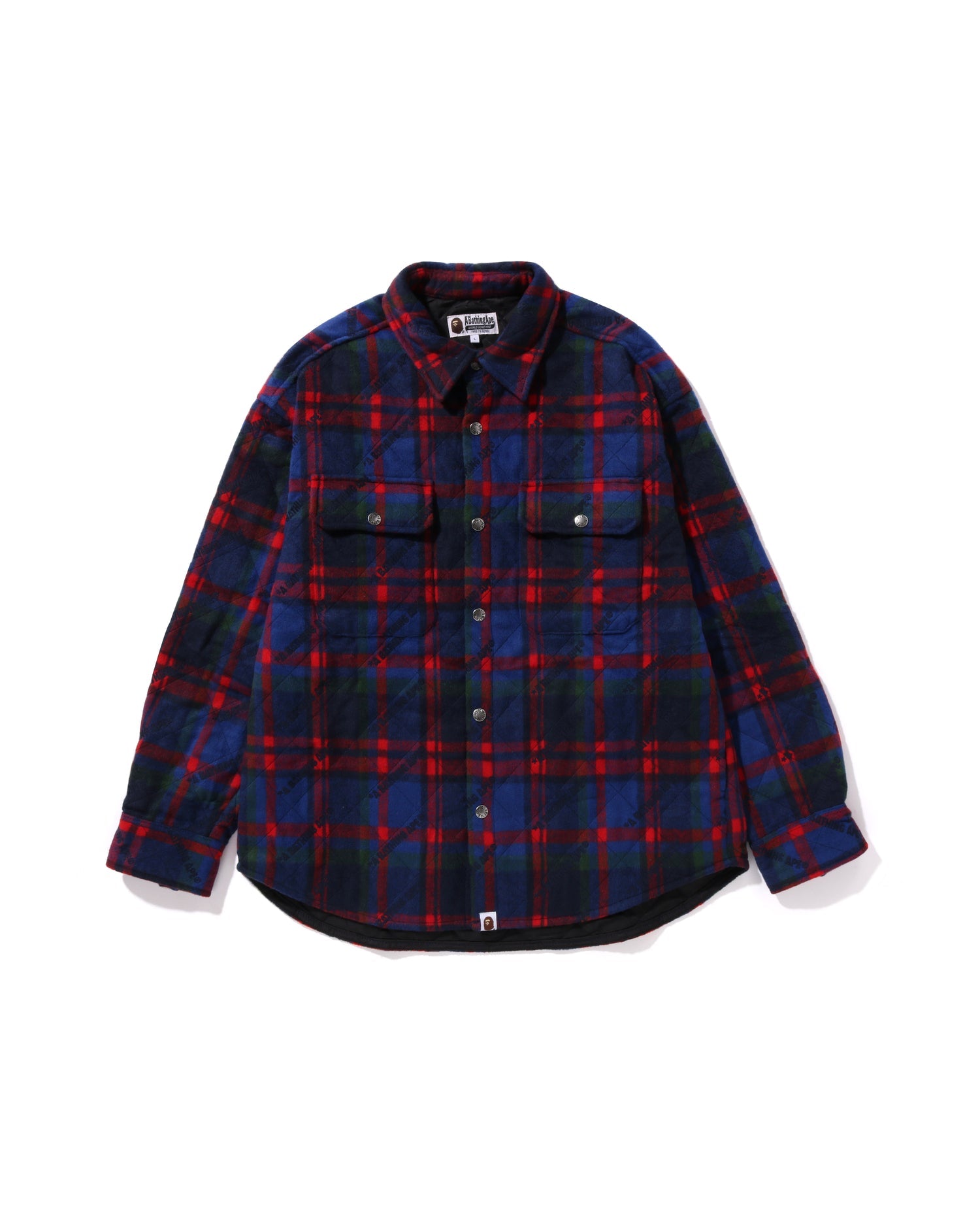 ジャケット・アウター A Barhing Ape Flannel Jacket A BATHING APE® A Bathing Ape Logo Check Pattern Padded