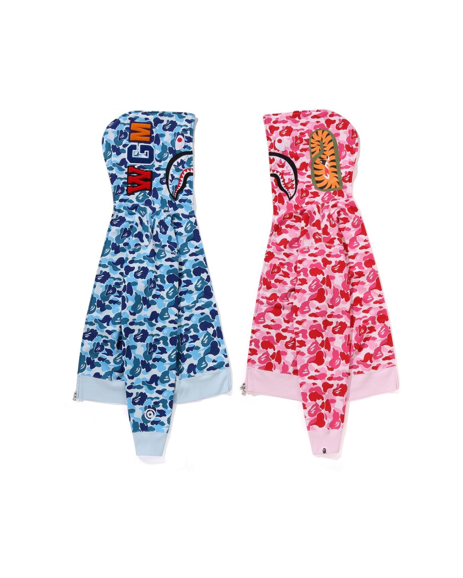 .*様 a bathing ape A BATHING APE® Abc Camo Separate Shark Full Zip Hoodie