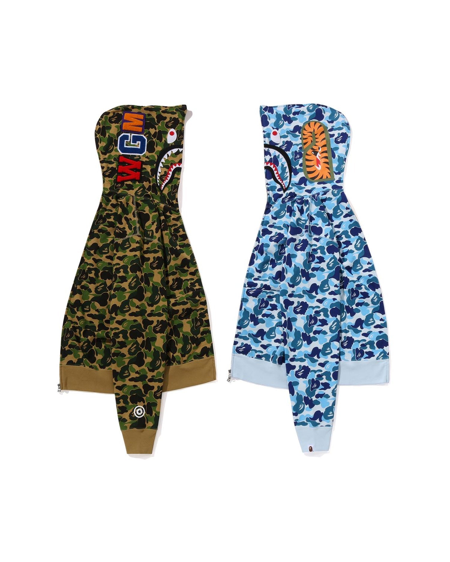 A BATHING APE® Abc Camo Separate Shark Full Zip Hoodie