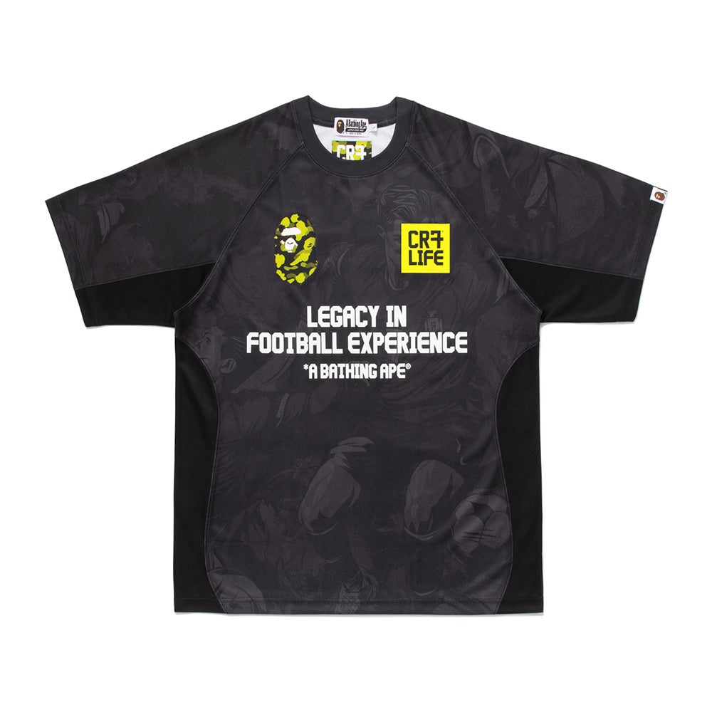 BAPE X CR7 라이프 올 오버 프린트 로고 릴렉스드 핏 저지(M) BLACK