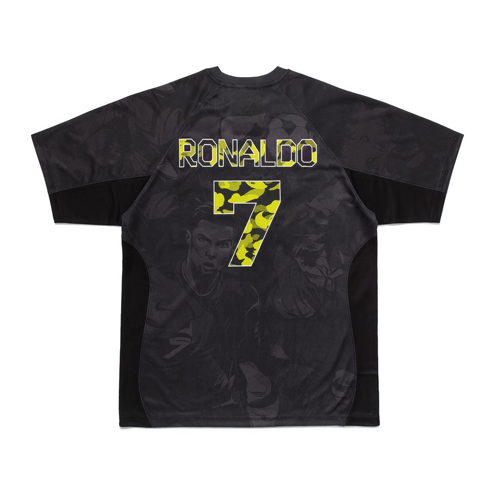 BAPE X CR7 라이프 올 오버 프린트 로고 릴렉스드 핏 저지(M) BLACK