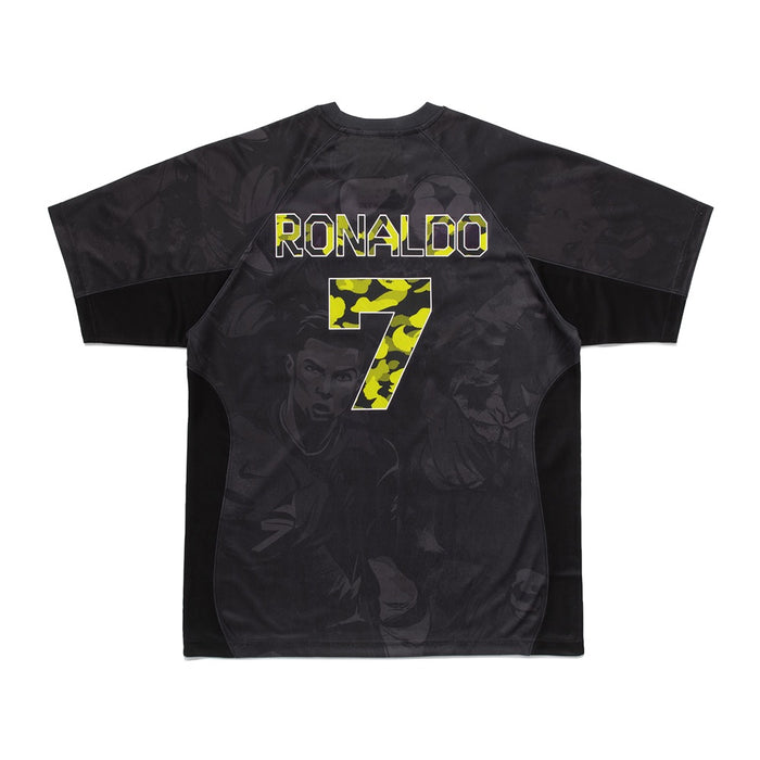 BAPE X CR7 라이프 올 오버 프린트 로고 릴렉스드 핏 저지(M) BLACK