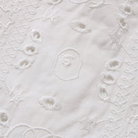 엠브로이더리 오픈 칼라 SS 셔츠(M) IVORY