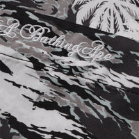 팜 트리 카모 오픈 칼라 포켓 SS 셔츠(M) BLACK