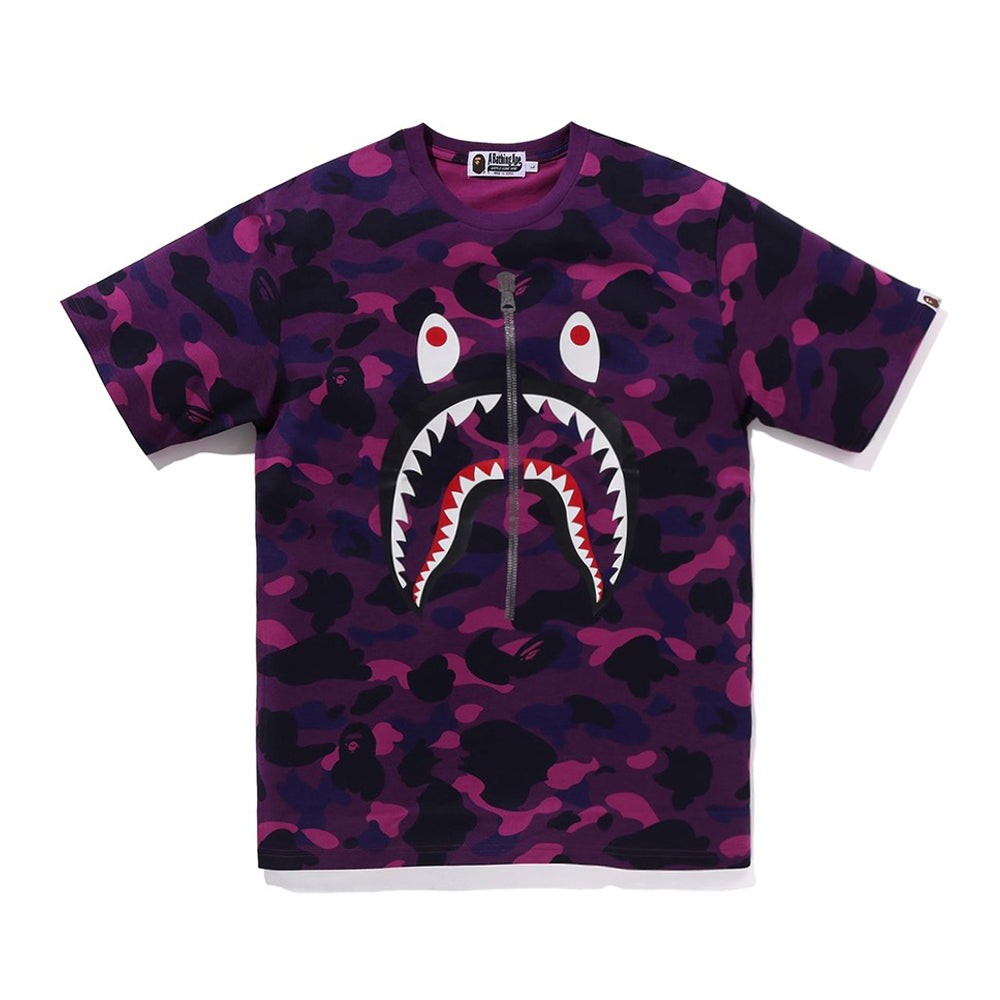 컬러 카모 샤크 티셔츠(M) PURPLE