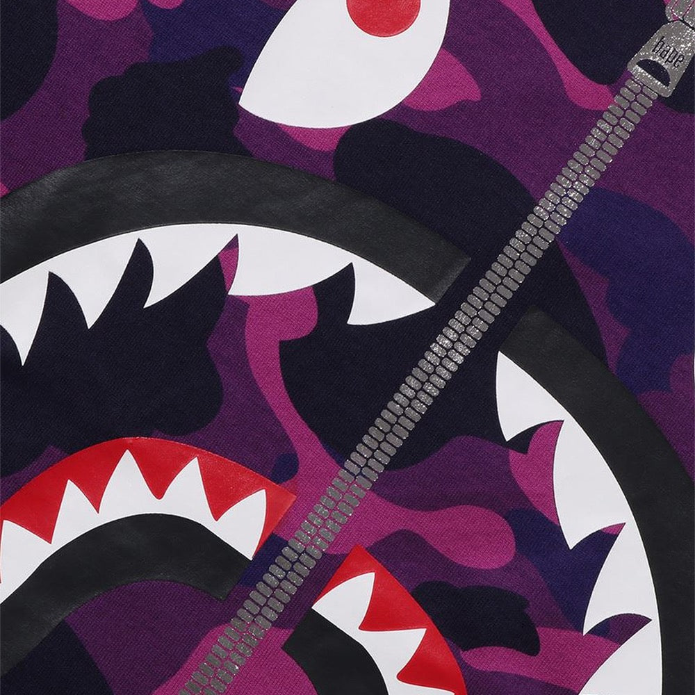 컬러 카모 샤크 티셔츠(M) PURPLE