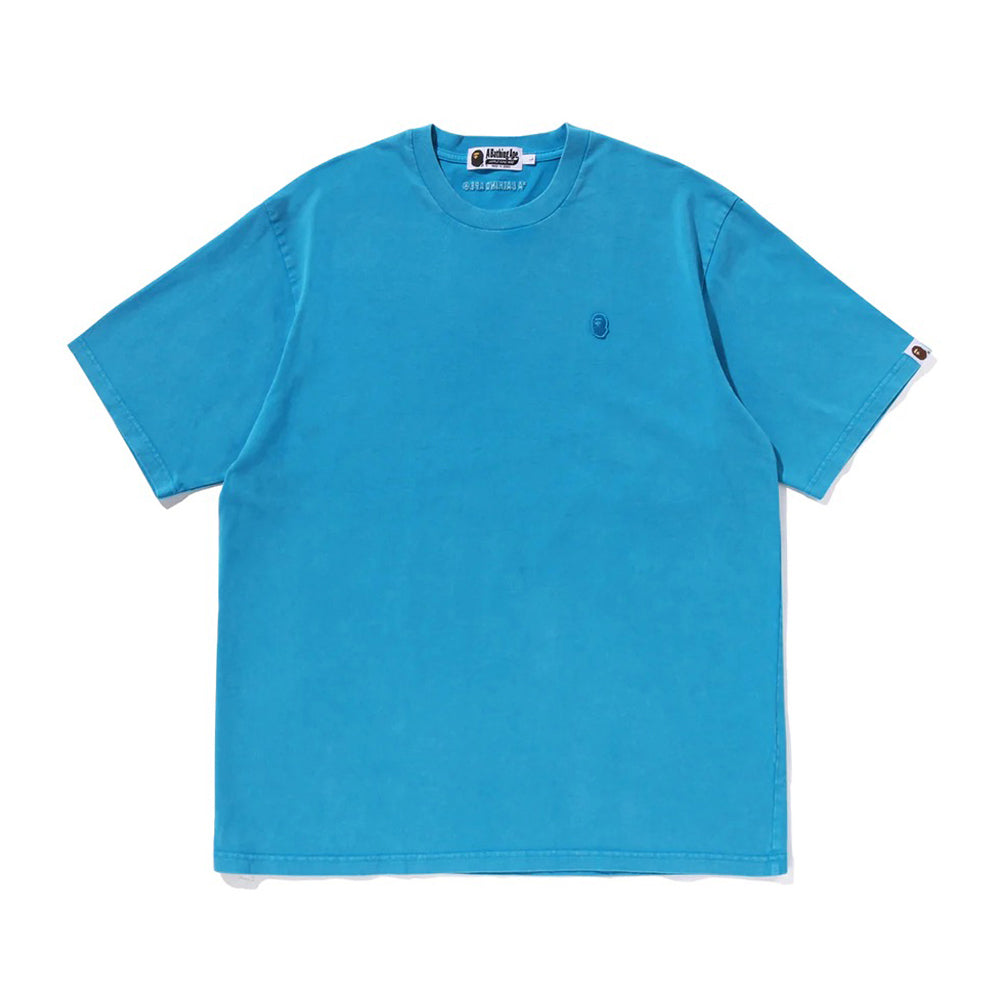 가먼트 다이 원 포인트 릴렉스트 핏 티셔츠(M) BLUE