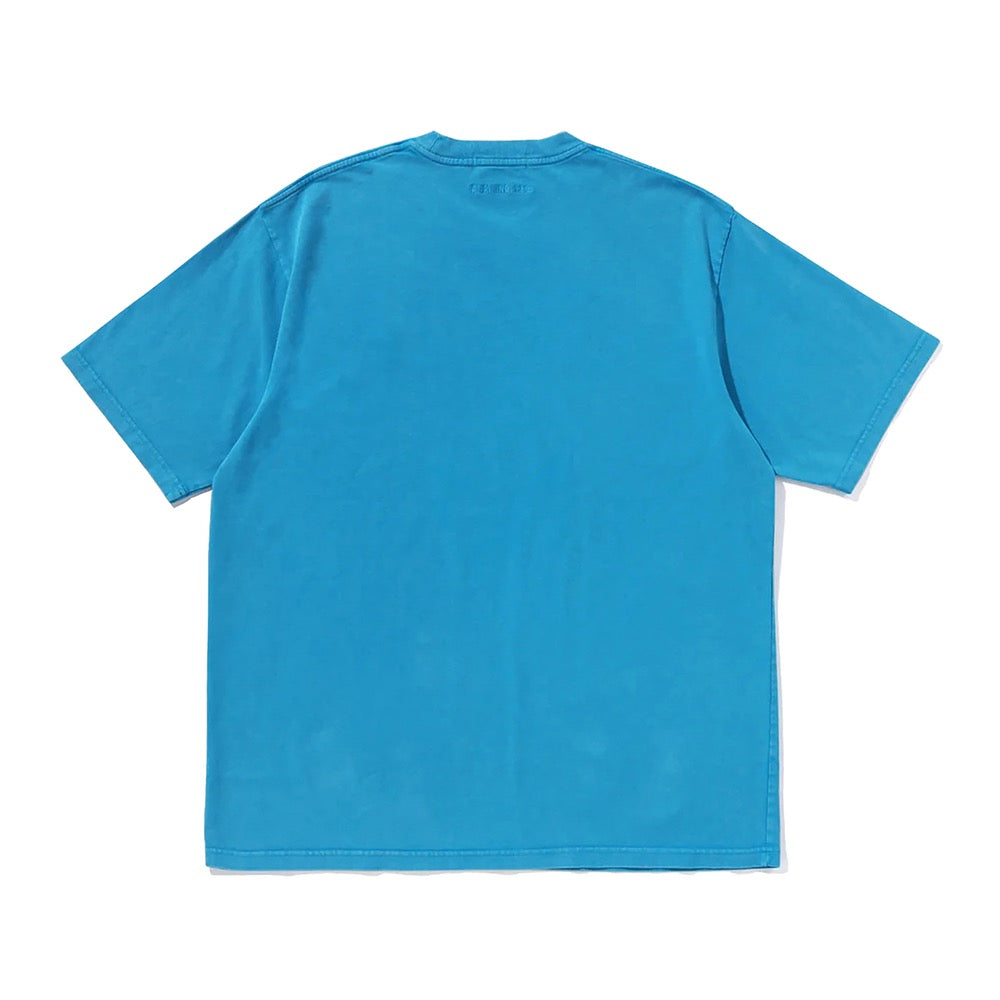 가먼트 다이 원 포인트 릴렉스트 핏 티셔츠(M) BLUE