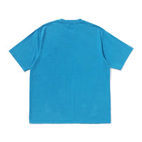 가먼트 다이 원 포인트 릴렉스트 핏 티셔츠(M) BLUE