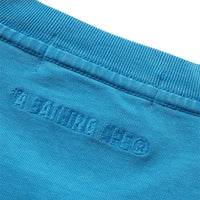 가먼트 다이 원 포인트 릴렉스트 핏 티셔츠(M) BLUE