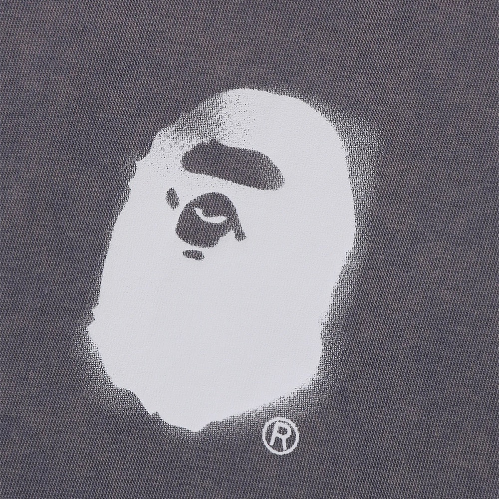 피그먼트 프린트 에이프 헤드 릴렉스드 핏 티셔츠(M) CHARCOAL