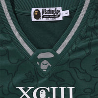 라인 카모 멀티 로고 릴렉스트 핏 풋볼 저지(M) GREEN