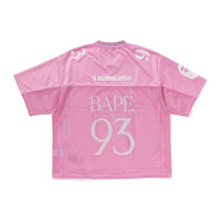 라인 카모 멀티 로고 릴렉스트 핏 풋볼 저지(M) PINK