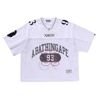 라인 카모 멀티 로고 릴렉스트 핏 풋볼 저지(M) WHITE