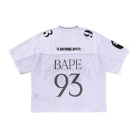 라인 카모 멀티 로고 릴렉스트 핏 풋볼 저지(M) WHITE