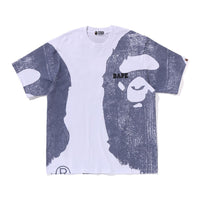 워터 프린트 콜리지 릴렉스트 핏 티셔츠(M) WHITE