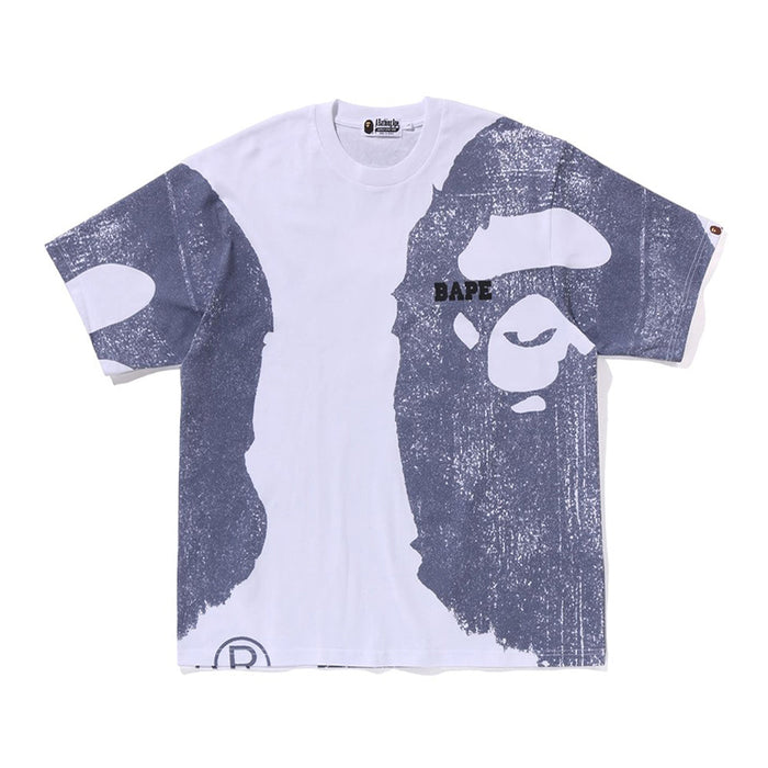 워터 프린트 콜리지 릴렉스트 핏 티셔츠(M) WHITE