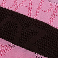 자카드 멀티로고 스트라이프 릴렉스트 핏 티셔츠(M) BROWN