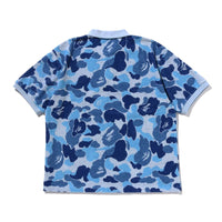 ABC 카모 파일 자카드 릴렉스트 핏 폴로 셔츠(M) BLUE
