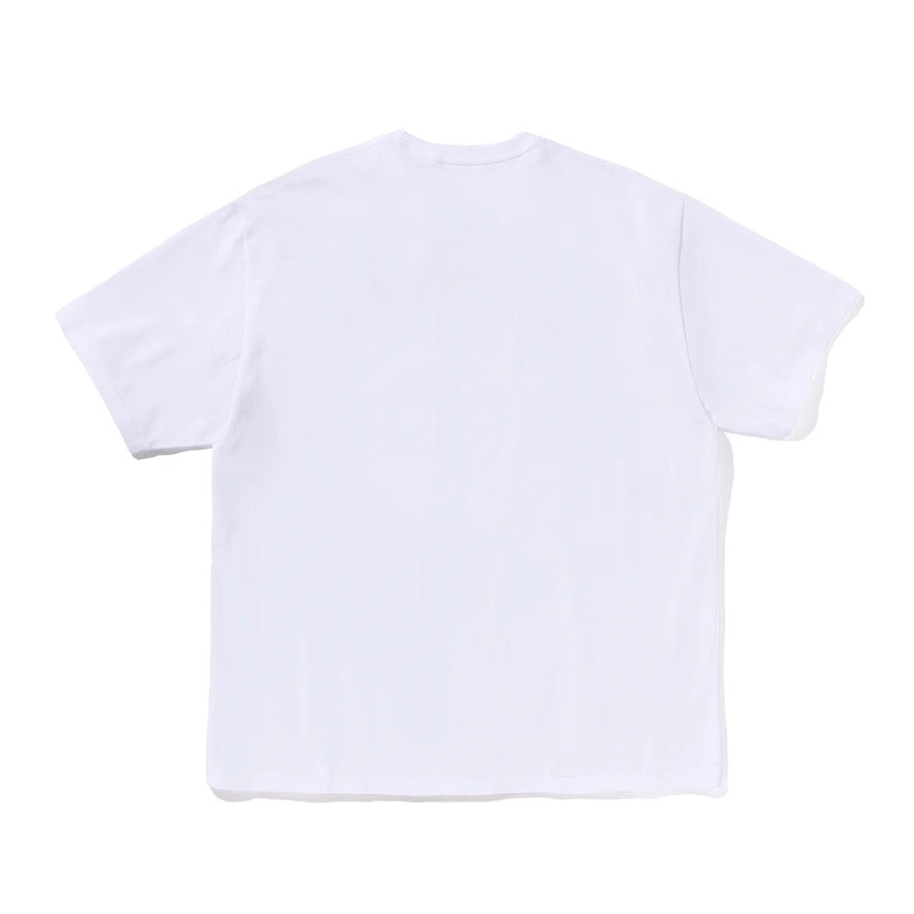 베케이션 패턴 에이프 헤드 릴렉스드 티셔츠(M) WHITE