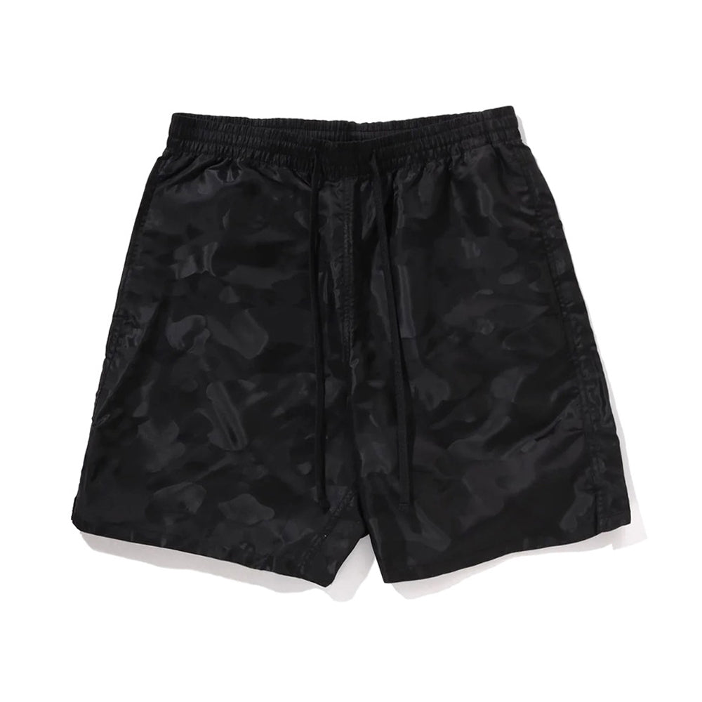 솔리드 카모 BATHING APE 로고 쇼츠(M) BLACK