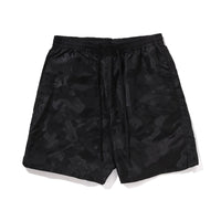 솔리드 카모 BATHING APE 로고 쇼츠(M) BLACK