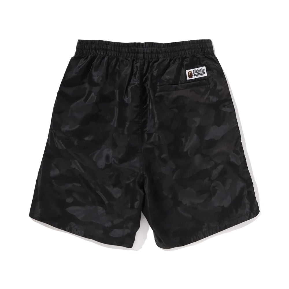 솔리드 카모 BATHING APE 로고 쇼츠(M) BLACK