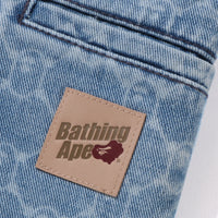 콜리지 모노그램 릴렉스트 핏 13oz 데님 쇼츠(M) LIGHT INDIGO