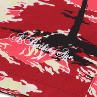 팜 트리 카모 릴렉스드 핏 비치 쇼츠(M) RED