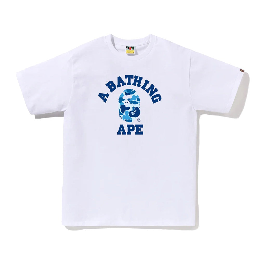 ABC 카모 콜리지 티셔츠(M) WHITE/BLUE