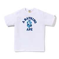 ABC 카모 콜리지 티셔츠(M) WHITE/BLUE