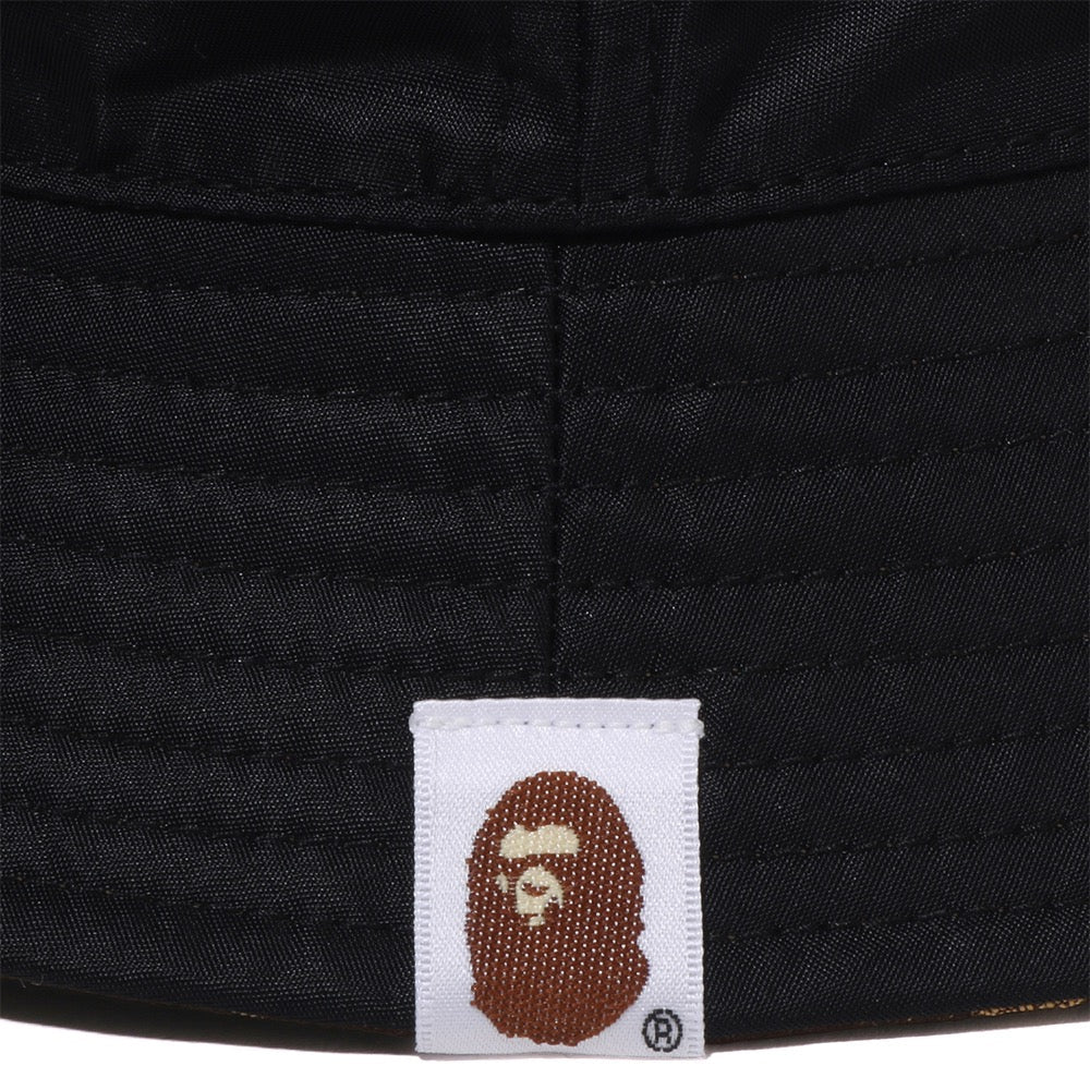 콜리지 모노그램 리버시블 버클 햇 BLACK