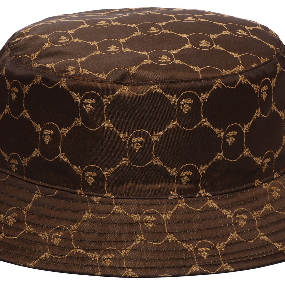 콜리지 모노그램 리버시블 버클 햇 BLACK