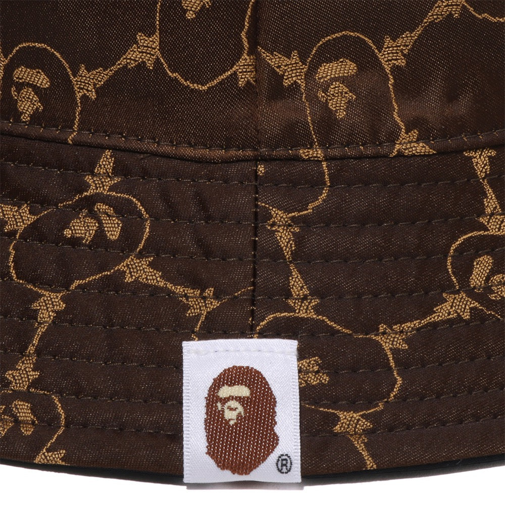 콜리지 모노그램 리버시블 버클 햇 BLACK