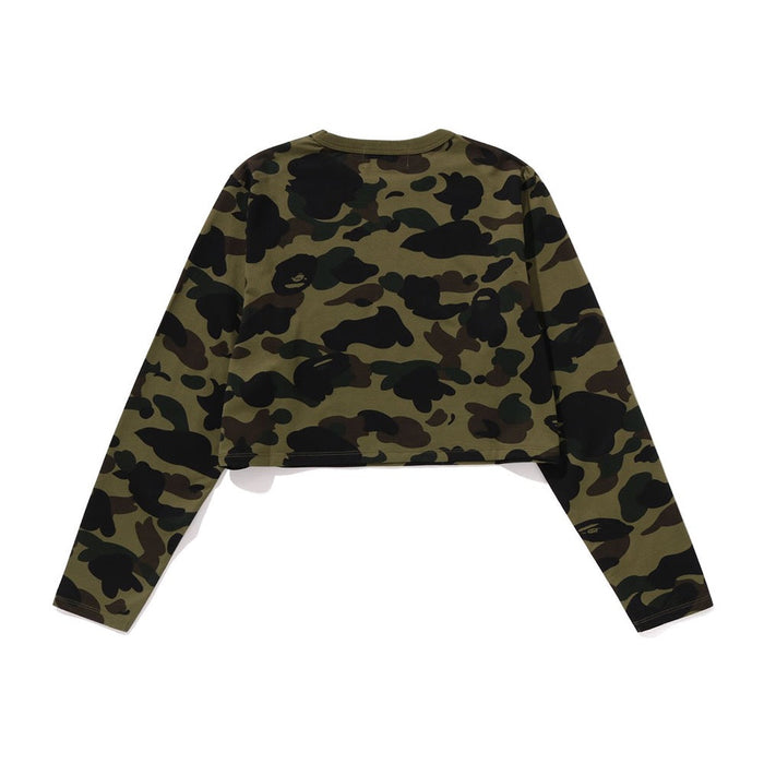 퍼스트 카모 크롭 롱슬리브 티셔츠(W) GREEN