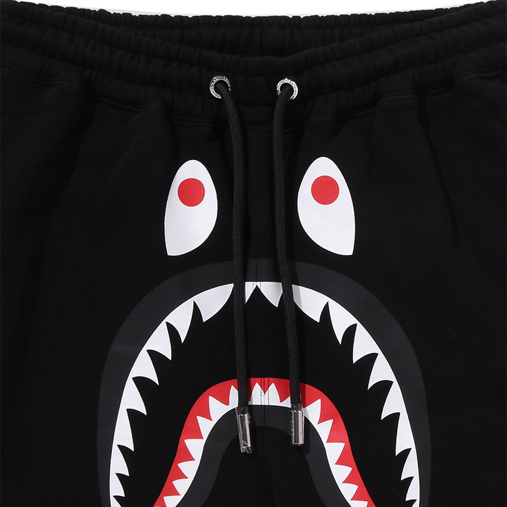 샤크 릴렉스드 핏 스웨트 팬츠(M) BLACK