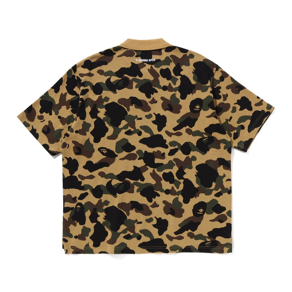 퍼스트 카모 자카드 릴렉스 핏 폴로 셔츠(M) YELLOW