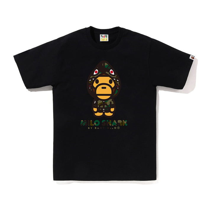 퍼스트 카모 마일로 샤크 FZH 티셔츠(M) BLACK/GREEN