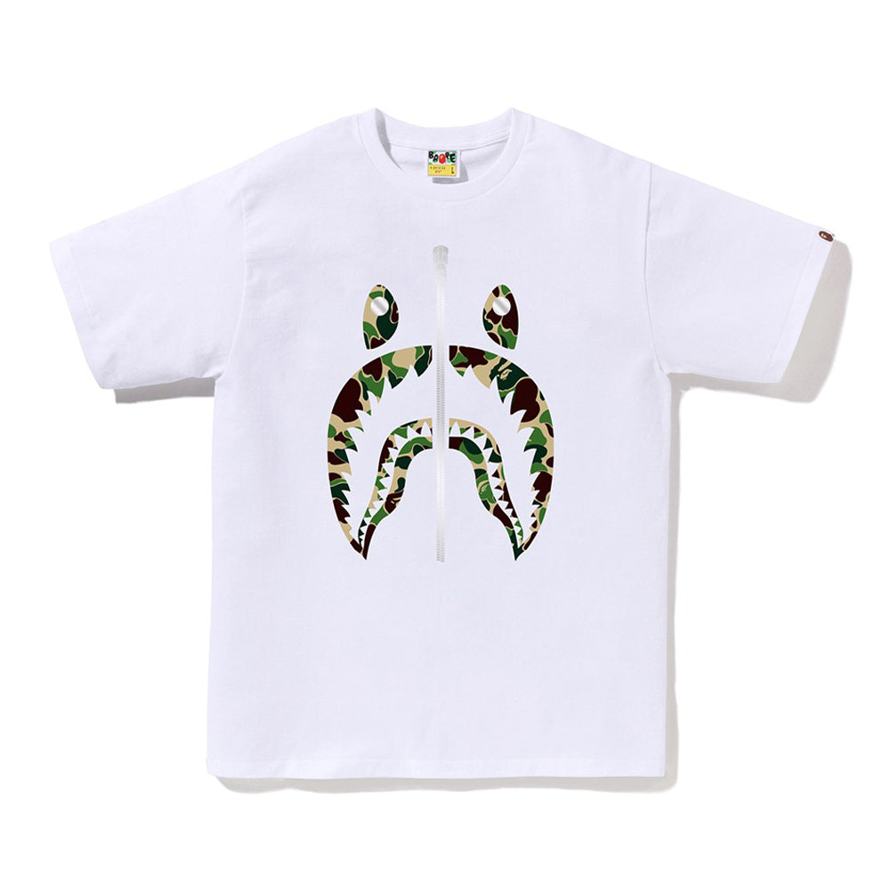 ABC 카모 샤크 티셔츠(M) WHITE/GREEN