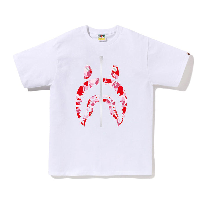 ABC 카모 샤크 티셔츠(M) WHITE/PINK