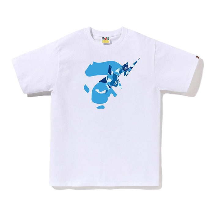 ABC 카모 에이프 페이스 STA 티셔츠(M) WHITE/BLUE