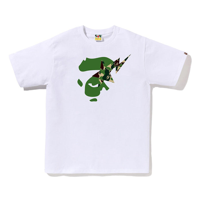 ABC 카모 에이프 페이스 STA 티셔츠(M) WHITE/GREEN