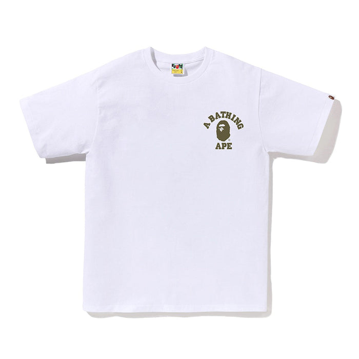 퍼스트 카모 콜리지 ATS 티셔츠(M) WHITE/GREEN