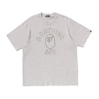 라인스톤 콜리지 릴렉스드 핏 티셔츠(M) GRAY