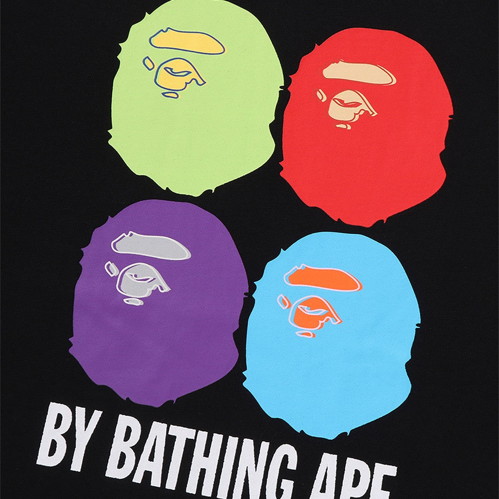 멀티 에이프 헤드 BY BATHING APE 릴렉스드 핏 티셔츠(M) BLACK